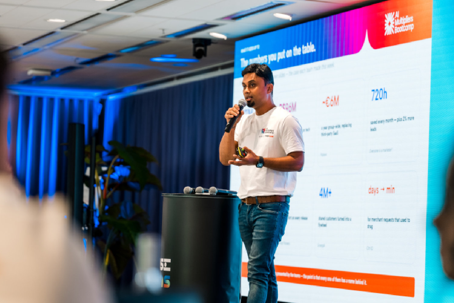 The AI Multipliers Bootcamp showcase: the numbers each team put on the table